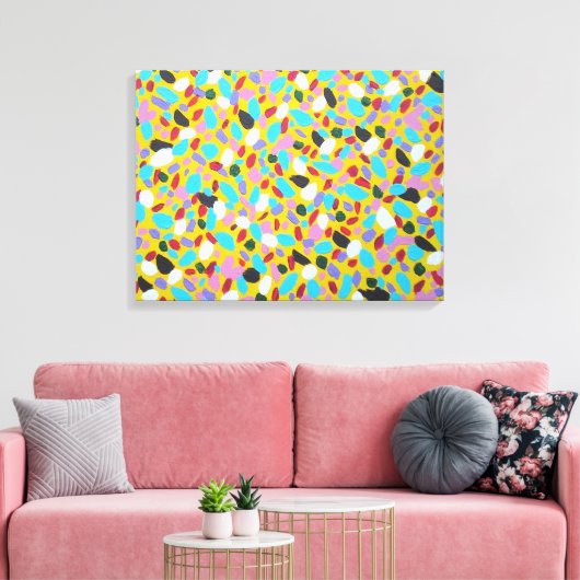 Chasing the Sun Kleurrijke Abstracte Kunst Print (Insitu (Woonkamer))