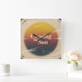 Chasing The Sun Vierkante Klok (Huis)