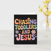 Chasing Toddlers And Jesus  Kaart (Gele Bloem)