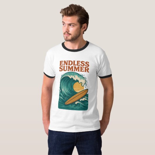 Chasing Waves: de eindeloze zomerdroom T-shirt (Voorkant volledig)