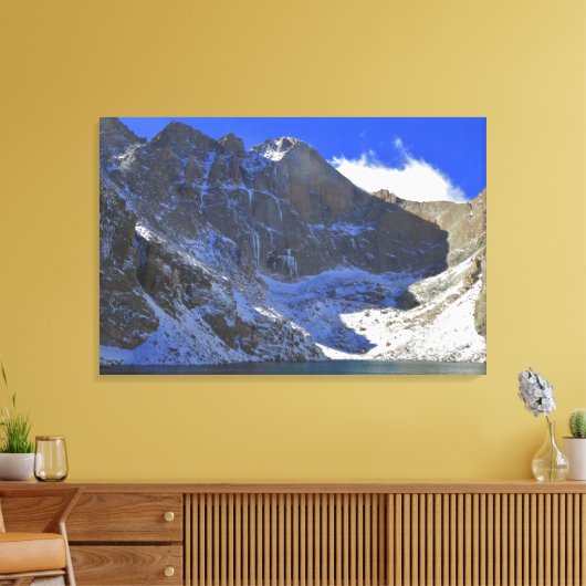 Chasm Lake Canvas Afdruk (Insitu (Woonkamer))