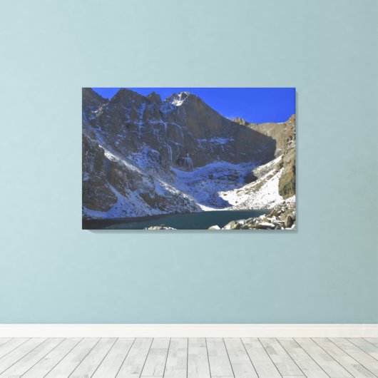 Chasm Lake III Canvas Afdruk (Insitu (Houten vloer))