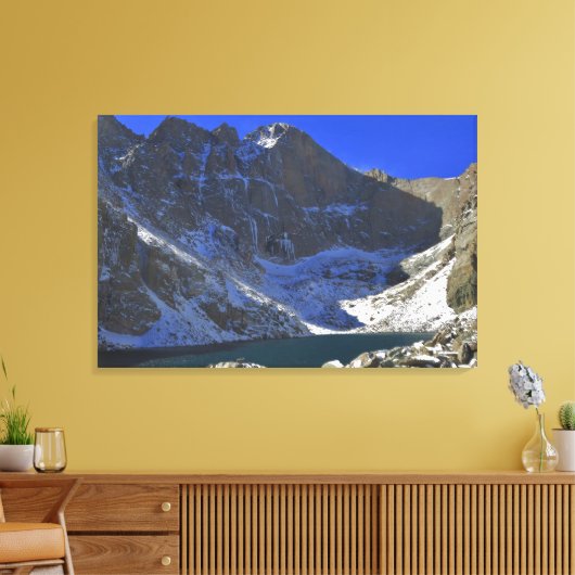 Chasm Lake III Canvas Afdruk (Insitu (Woonkamer))