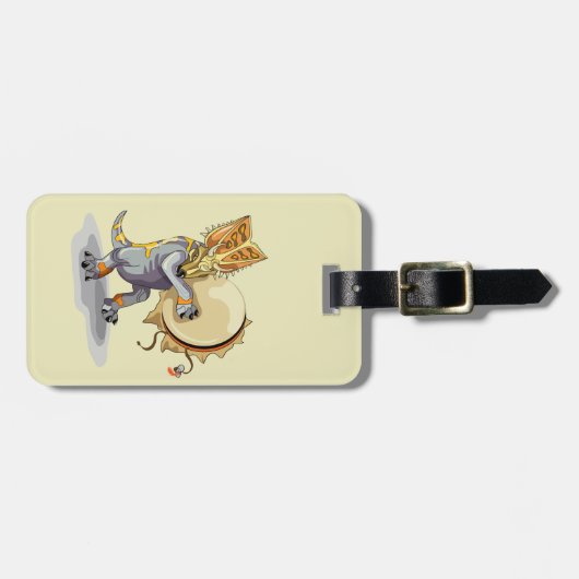 Chasmosaurus dansen een sjamaan ritueel bagagelabel (Voorkant horizontaal)