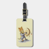 Chasmosaurus dansen een sjamaan ritueel bagagelabel (Voorkant verticaal)