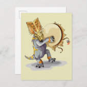 Chasmosaurus dansen een sjamaan ritueel briefkaart (Voorkant / Achterkant)