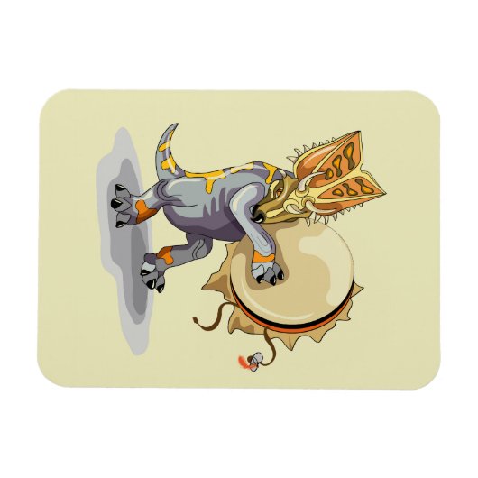 Chasmosaurus dansen een sjamaan ritueel magneet (Horizontaal)