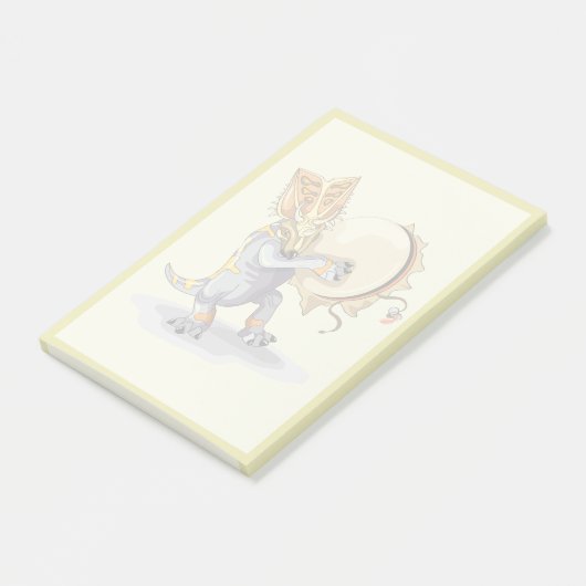 Chasmosaurus dansen een sjamaan ritueel post-it® notes (Schuin)