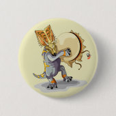 Chasmosaurus dansen een sjamaan ritueel ronde button 5,7 cm (Voorkant)
