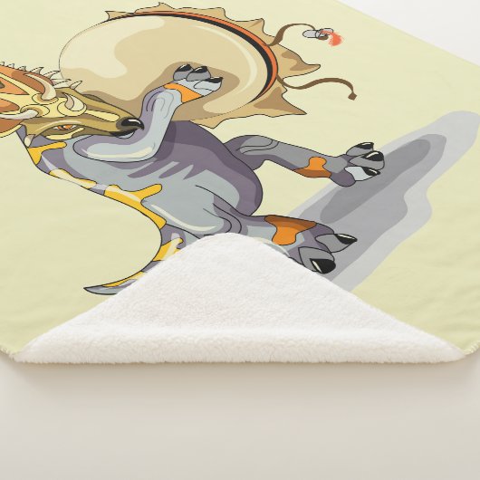 Chasmosaurus dansen een sjamaan ritueel sherpa deken (3/4)