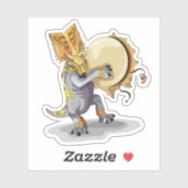 Chasmosaurus dansen een sjamaan ritueel sticker (Vel)