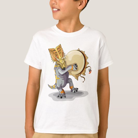 Chasmosaurus dansen een sjamaan ritueel t-shirt (Voorkant)
