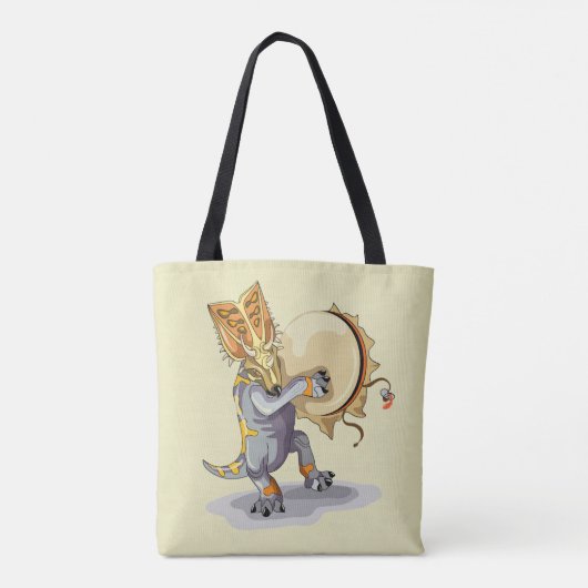 Chasmosaurus dansen een sjamaan ritueel tote bag (Achterkant)