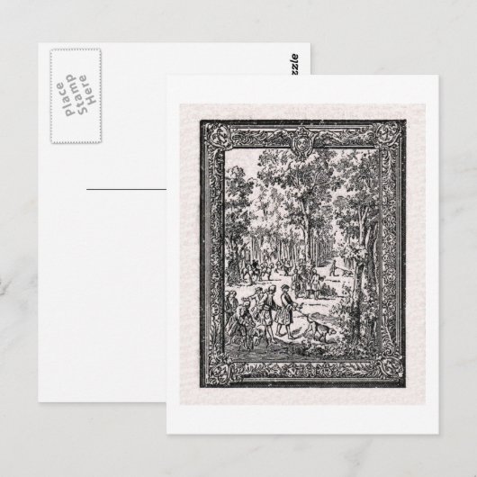 Chasse D'Oudry Briefkaart (Voorkant / Achterkant)