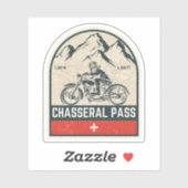 Chasseral Pass Zwitsers-Alpen motortocht x Sticker (Vel)