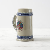 Chaste Hart van St. Joseph Glas in lood Design Bierpul (Voorkant links)