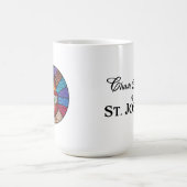 Chaste Heart van St. Joseph: Versie Glas in lood Koffiemok (Center)