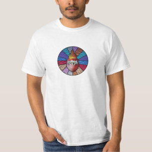 Chaste Heart van St. Joseph: Versie Glas in lood T-shirt
