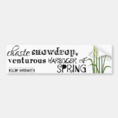 Chaste Snowdrop Bumpersticker (Voorkant)