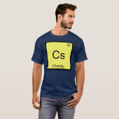 Chastienaam Chemistry Element Periodieke Tabel T-shirt (Voorkant volledig)