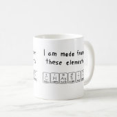 Chastity periodieke lijstnaam mok (Voorkant rechts)