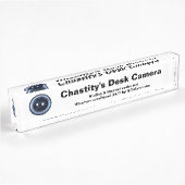 Chastity's Desk Camera Naambordje