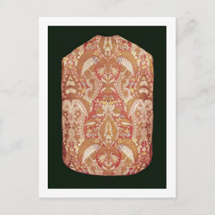 Chasuble, kant patterned silk, Frans, c.1720 Briefkaart
