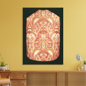 Chasuble, kant patterned silk, Frans, c.1720 Canvas Afdruk (Insitu (Woonkamer))