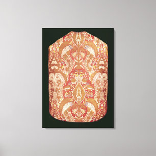 Chasuble, kant patterned silk, Frans, c.1720 Canvas Afdruk