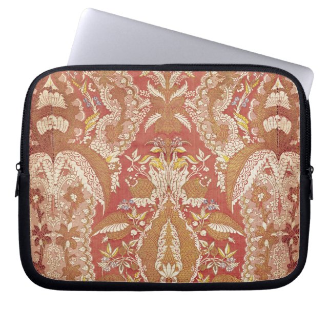 Chasuble, kant patterned silk, Frans, c.1720 Laptop Sleeve (Voorkant)