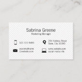 Chat Bubble-pictogrammen | Netwerk | Marketing Visitekaartje (Achterkant)