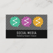 Chat Bubble-pictogrammen | Netwerk | Marketing Visitekaartje (Voorkant)