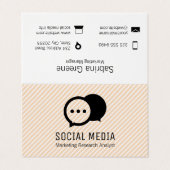 Chat Bubbles | Groep | Stripes Visitekaartje (Buitenkant ongevouwen)