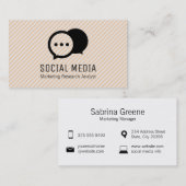 Chat Bubbles | Groep | Stripes Visitekaartje (Voorkant / Achterkant)