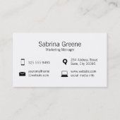 Chat Bubbles | Groep | Stripes Visitekaartje (Achterkant)