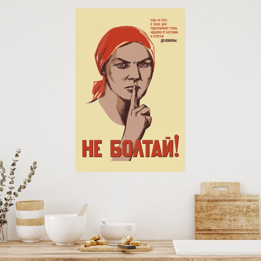 Chat de Sovjet-Poster niet Poster (Keuken)