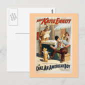 Chat, een Amerikaans Poster van het theater. Briefkaart (Voorkant / Achterkant)