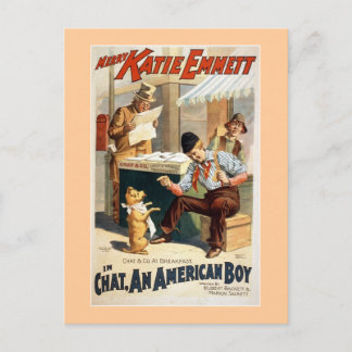 Chat, een Amerikaans Poster van het theater. Briefkaart