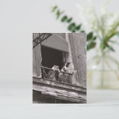 Chat et chien - Robert Doisneau Briefkaart (Staand voorkant)