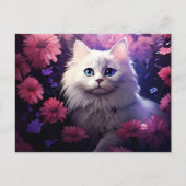 Chat Fleur 2-briefkaart Briefkaart (Voorkant)