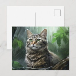 Chat Foret 3 Briefkaart