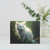 Chat Foret 6 Briefkaart (Staand voorkant)