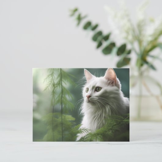 Chat Foret 7 Briefkaart (Staand voorkant)