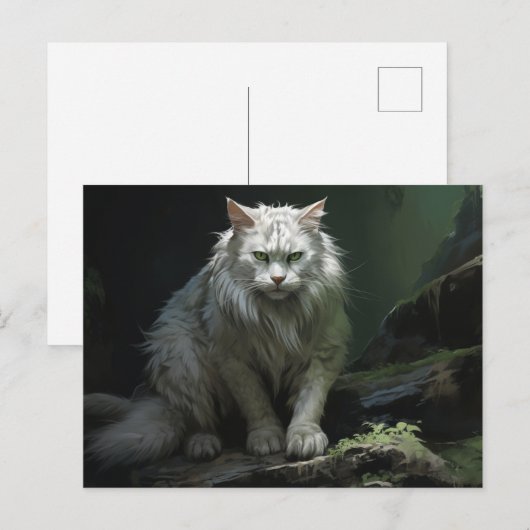 Chat Foret-briefkaart Briefkaart (Voorkant / Achterkant)