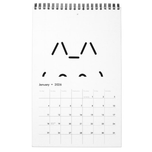 Chat GPT AI-geïnspireerde agenda Kalender (Jan 2026)