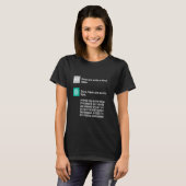 Chat GPT Liefdesadvies Funny AI T-shirt (Voorkant volledig)
