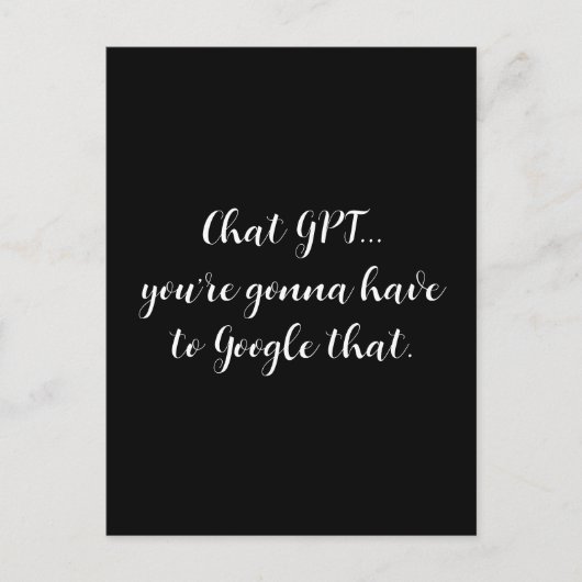 Chat GPT Post Kaart (Voorkant)
