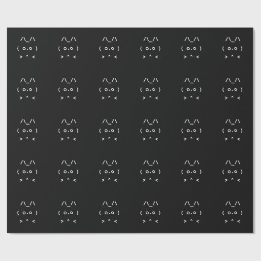 Chat GPT Tech-Savvy Wrapping Paper zwart Cadeaupapier (Vlak)