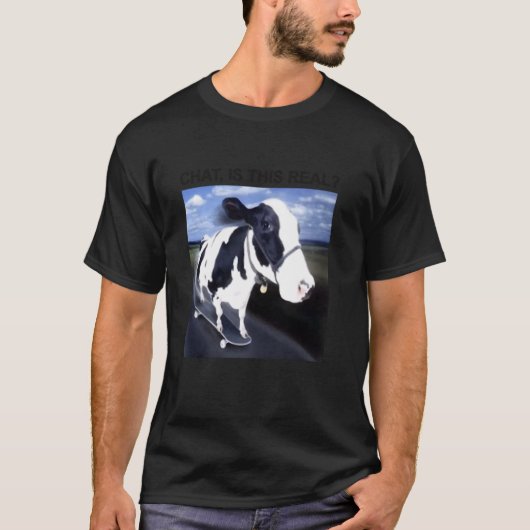 Chat Is Dit Echt Schaatspende Melkkoe T-shirt (Voorkant)