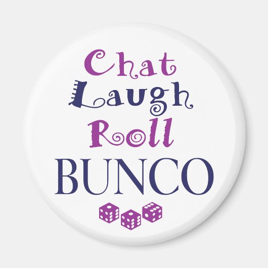chat, lacht, rol - bunco magneet (Voorkant)